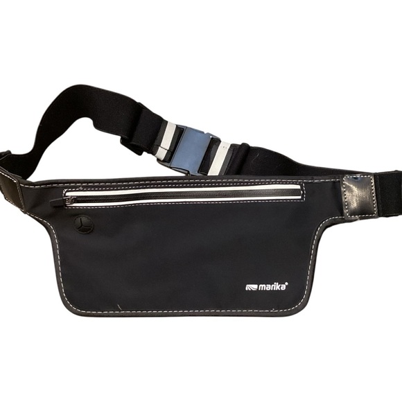 Marika Running Fitness Belt Waist Pack Black Reflective - Picture 1 of 7
